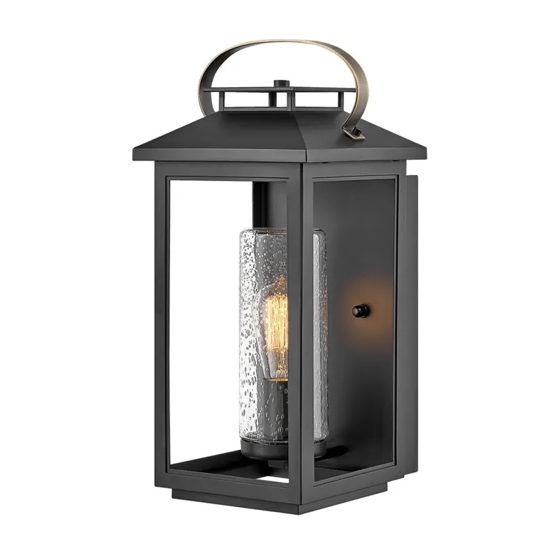 Außenleuchte Wand wetterfest H: 44,5 cm IP44 Schwarz E27 Saisonangebot