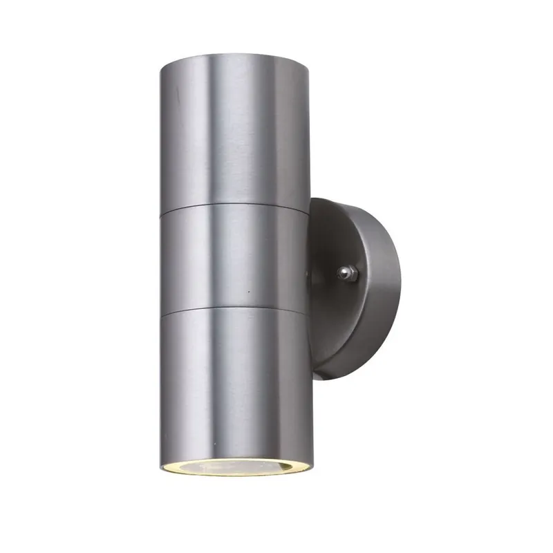 Sale Up Down Wandlampe Außen Stahl IP44 GU10 H:16 cm 2-flmg