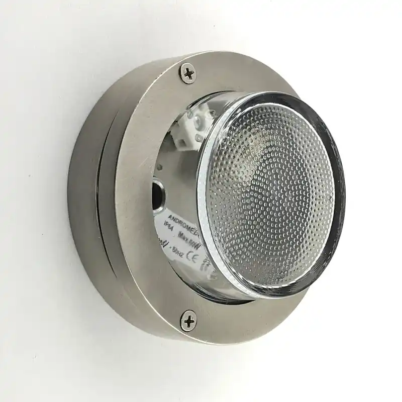 Kellerlampe Glas Messing massiv G9 IP64 Ø 14 cm rund Bestpreis