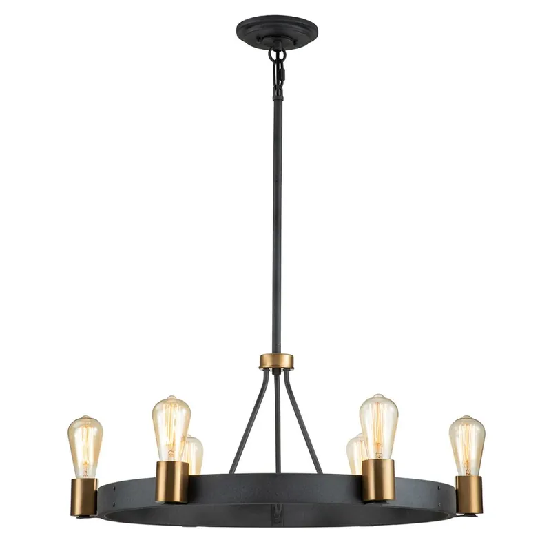 Schnäppchen Kronleuchter Metall rund Ø 72,3 cm H: max. 119,8 cm E27