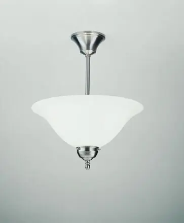 Letzte Chance Runde Deckenleuchte in Nickel Messing Glas E27 Ø35 cm