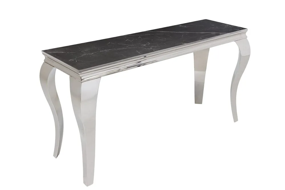 Jetzt Bestellen Konsolentisch Keramik in Schwarz Silber 145cm