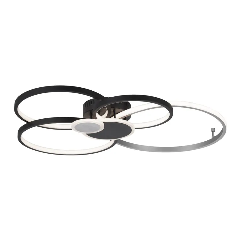 Markenware LED Deckenlampe Schwarz Aluminium Metall L:85 cm 35 W