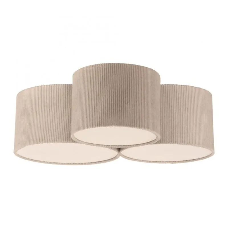Markenware Wohnliche Deckenlampe Beige E27 L:70 cm 3-flmg blendarm
