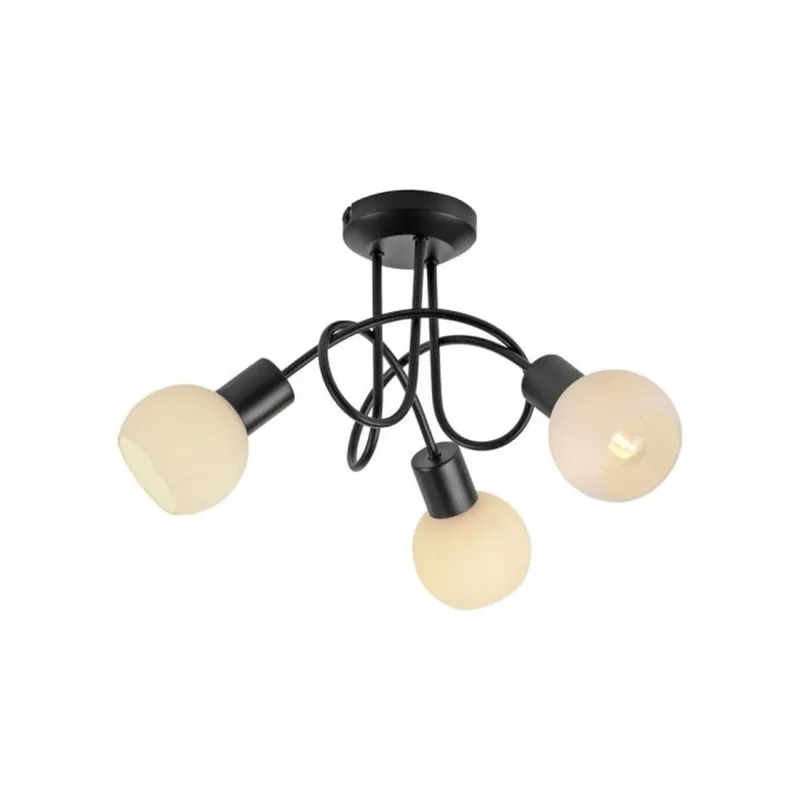 Beliebt Deckenlampe Metall Glas L:38 cm inkl E14 dekorativ