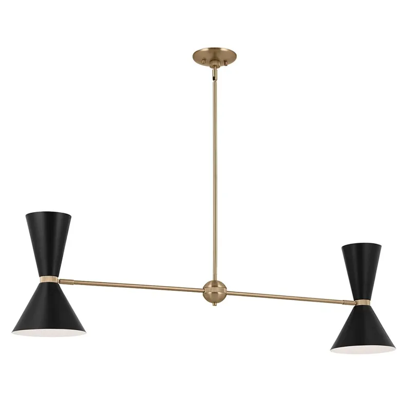 Pendelleuchte Metall verstellbar 4x E27 Up Down L: 130,3 cm Begrenztes Angebot