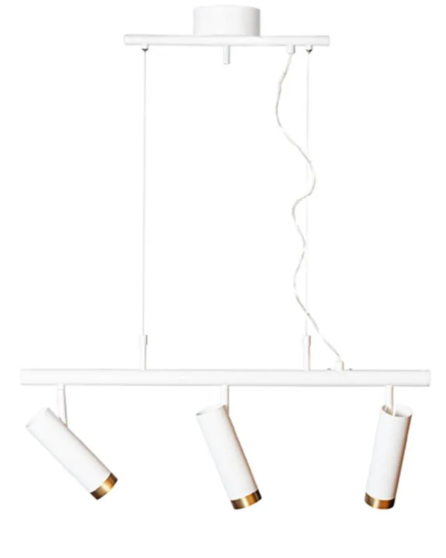 Markenware Pendelleuchte 3-flammig 80 cm breit H: max. 140 cm GU10