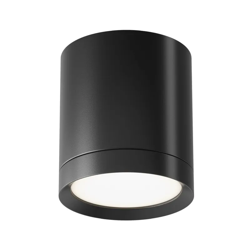 Runde Deckenleuchte Aluminium H:9,6 cm GX53 in Schwarz Beliebt