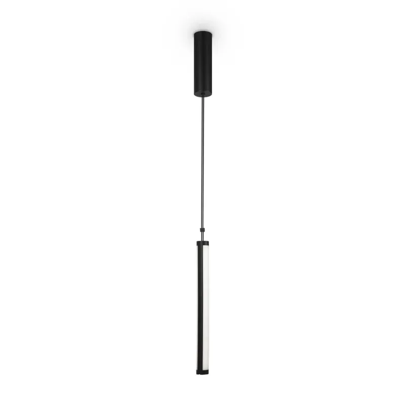LED Pendelleuchte Aluminium Schwarz 88,6 cm 4000 K 17 W Neu