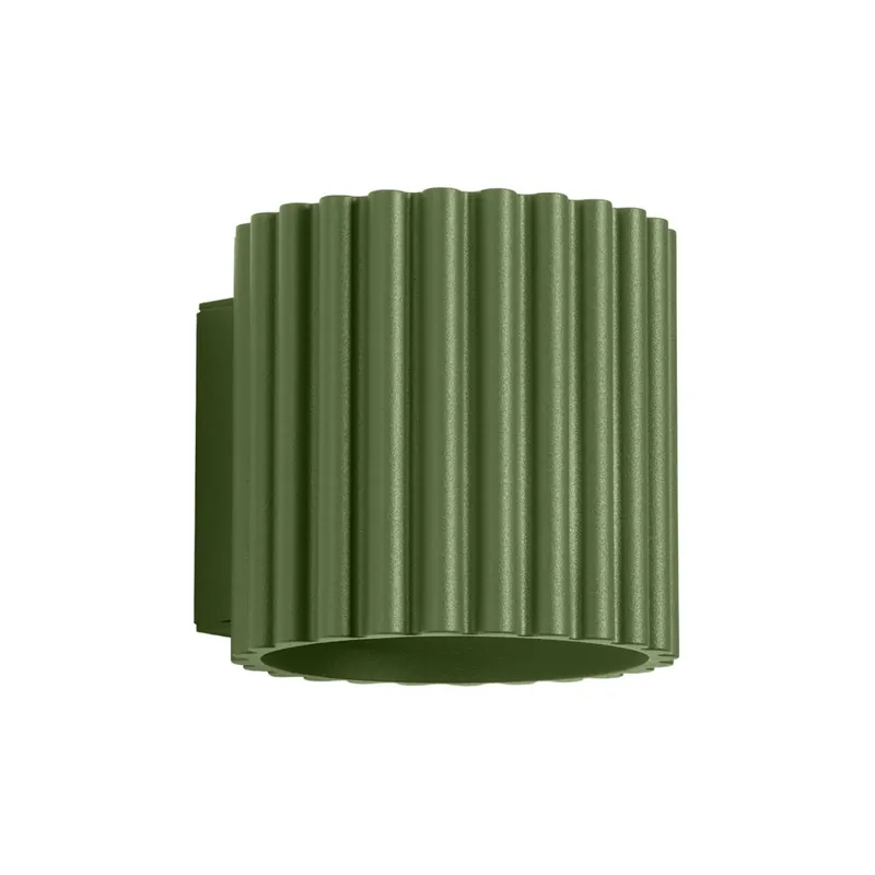 Wandlampe Up Down Olivgrün G9 10 cm Aluminium indirekt Markenware