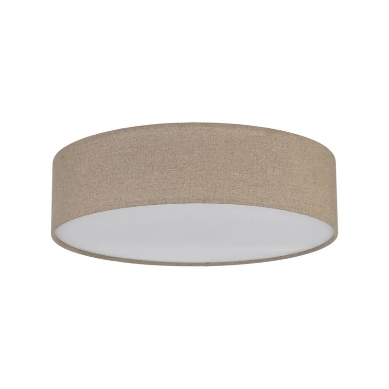 Abverkauf Deckenleuchte Stoff zeitlos 60 cm Beige E27 4-flammig