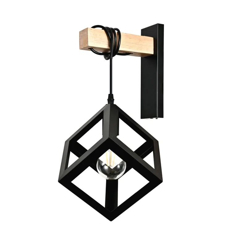 Wandleuchte Metall Schwarz E27 B:22,5 cm modern Moderne Angebot