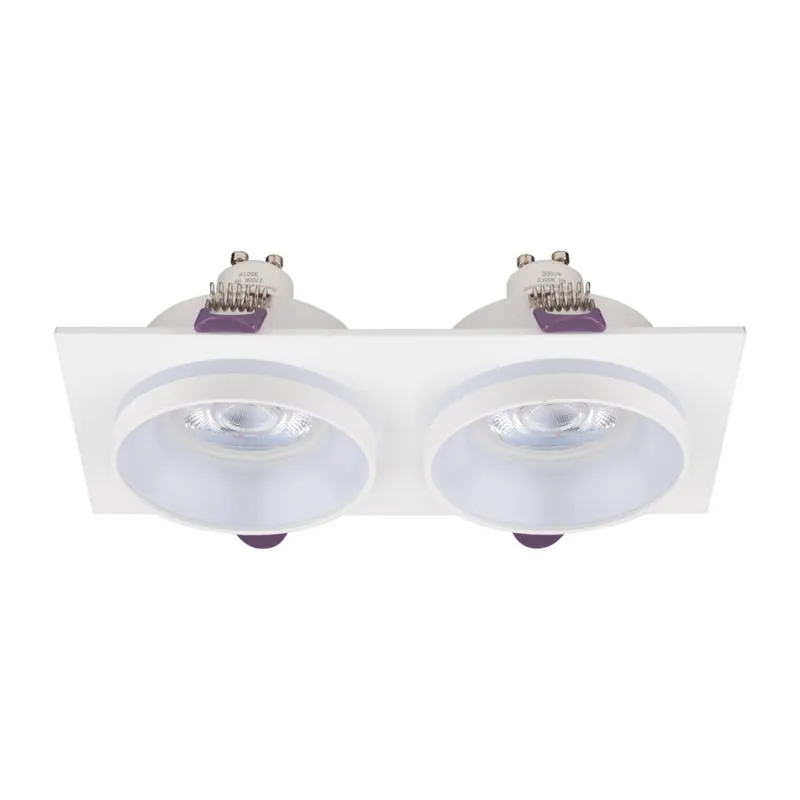 Einbauspot Weiß 17,5 cm GU10 Modern 2-flammig Kracherpreis