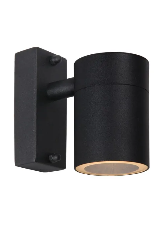 Billig Außenwandleuchte Stahl Schwarz IP44 GU10 H:11 cm