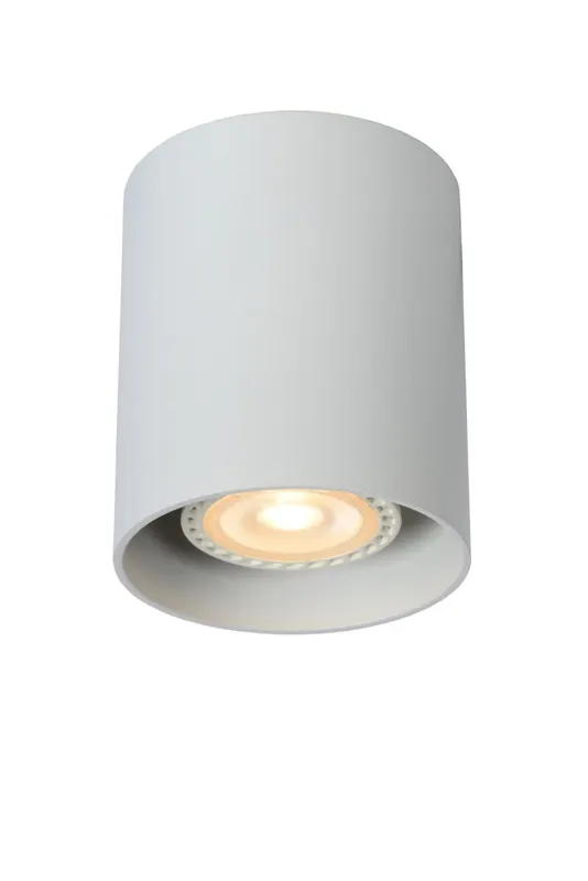 Aufbauspot Aluminium Weiß GU10 Ø8 cm modern rund Top-Preis