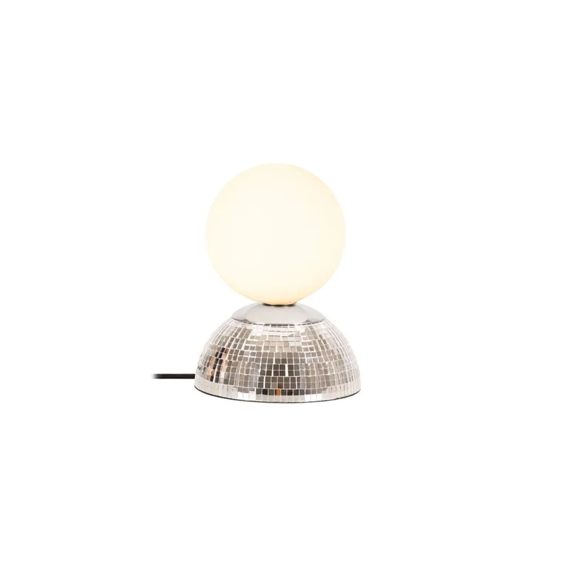Top-Preis Tischlampe Glas Silber Weiß G9 H:18 cm modern edel