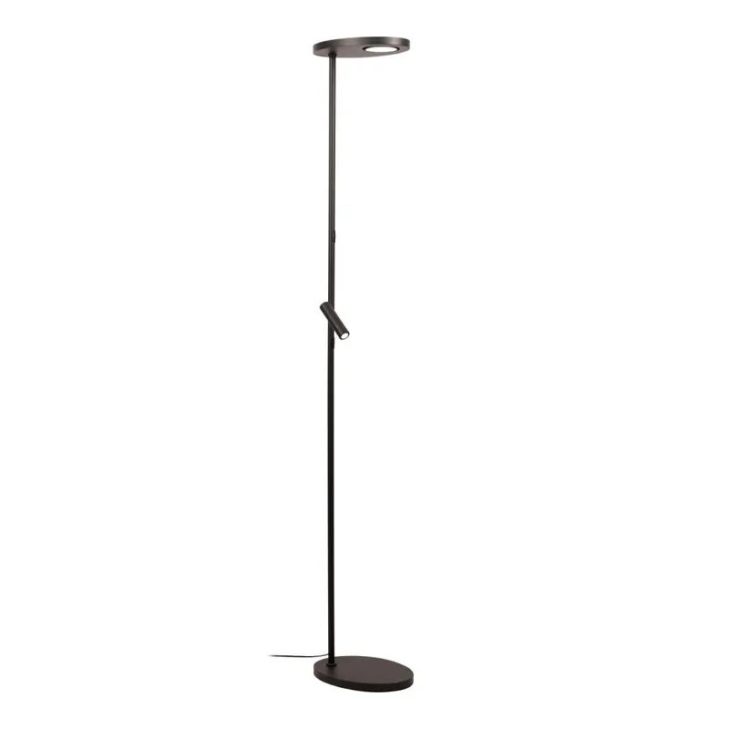LED Stehlampe Metall Schwarz 2700 K H:177 cm edel Preisknaller