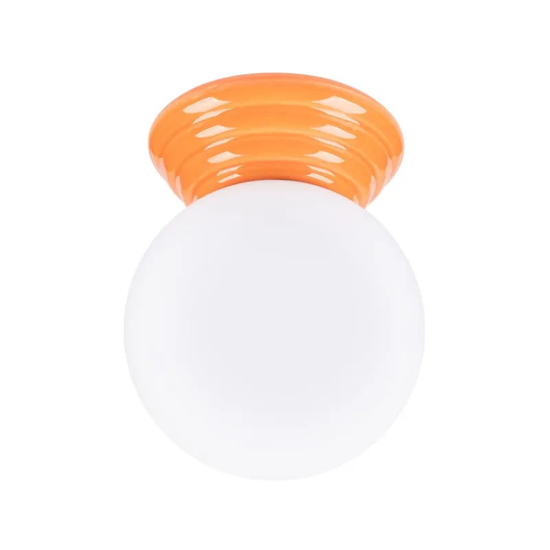 Deckenlampe Modern Keramik Glas Orange G9 IP44 B:12 cm Preiswert