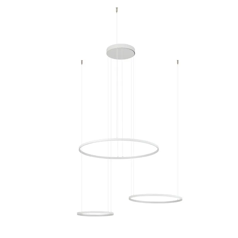 LED Pendelleuchte Weiß Stahl 3000 K L:125 cm Modern Online Kaufen
