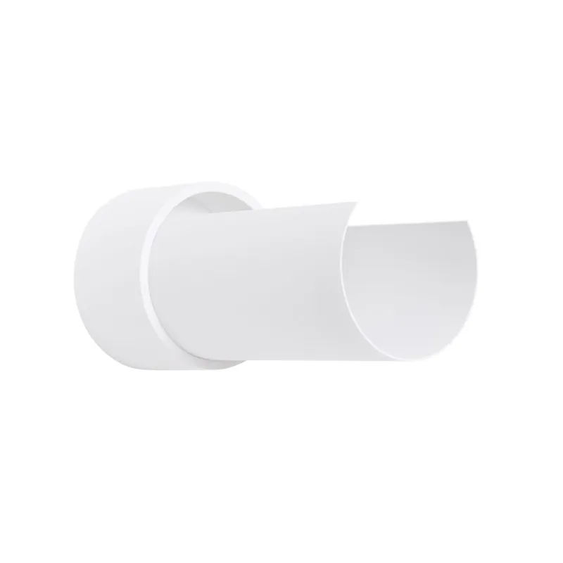 Expressversand Wandleuchte Stahl Weiß E27 T:10 cm stilvoll blendarm