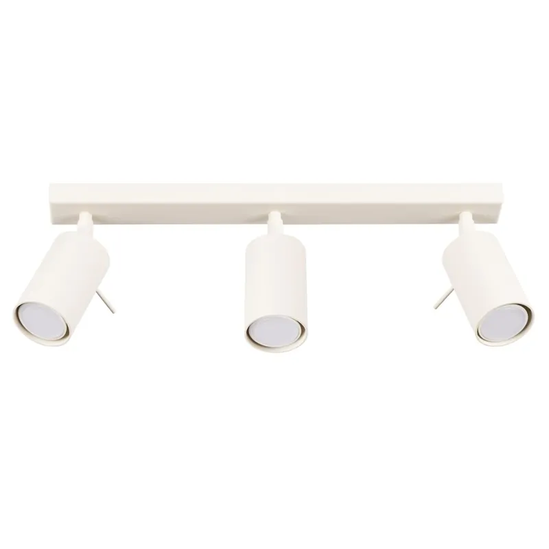 Angebot Deckenspot Beige Stahl GU10 L:45 cm 3-flmg verstellbar