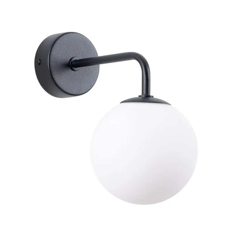 Wandleuchte Glas Stahl Schwarz G9 T:22 cm blendarm Ausverkauf