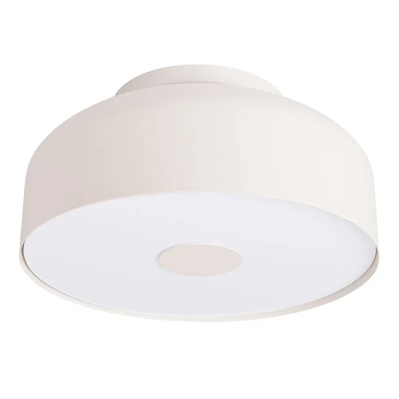 Deckenleuchte blendarm Beige Stahl E27 rund Ø30 cm Expressversand