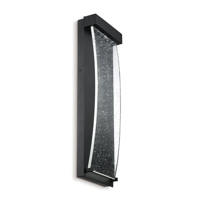 Expressversand Außenleuchte LED IP44 H: 35,7 cm 3000 K Aluminium Regenglas