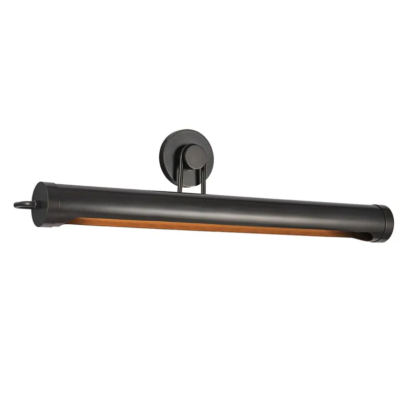Bilderlampe Metall 81,3 cm breit groß in Bronze Antik 2x E27 Sonderangebot