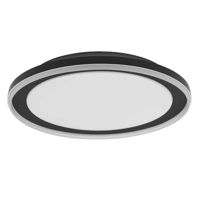Markenprodukt LED Deckenleuchte Schwarz Metall 3000K L:45cm OSRAM