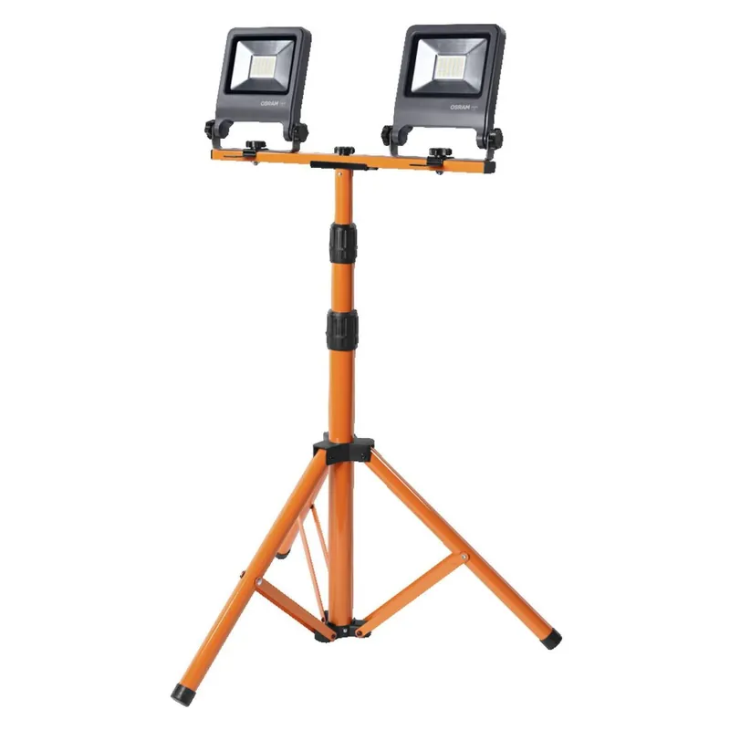 Begrenztes Angebot LED Arbeitsleuchte verstellbar Orange Metall IP65 175cm