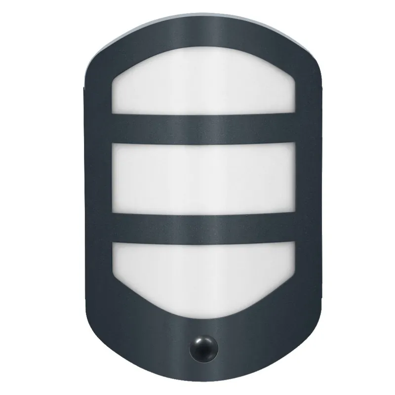 LED Wandleuchte Sensor Dunkelgrau 3000 K IP44 OSRAM Neue Kollektion