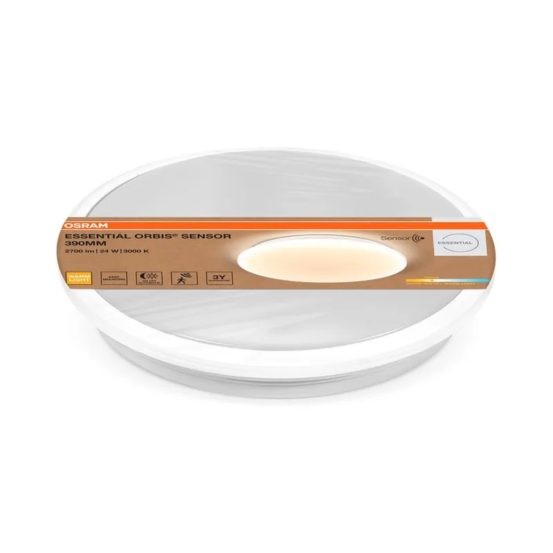Sonderangebot Runde LED Deckenleuchte Sensor Metall Weiß 3000K OSRAM