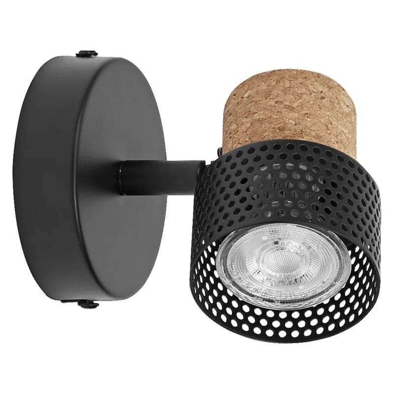 Wandspot Schwarz Kork Braun GU10 B:9 cm OSRAM Direkt Vom Hersteller