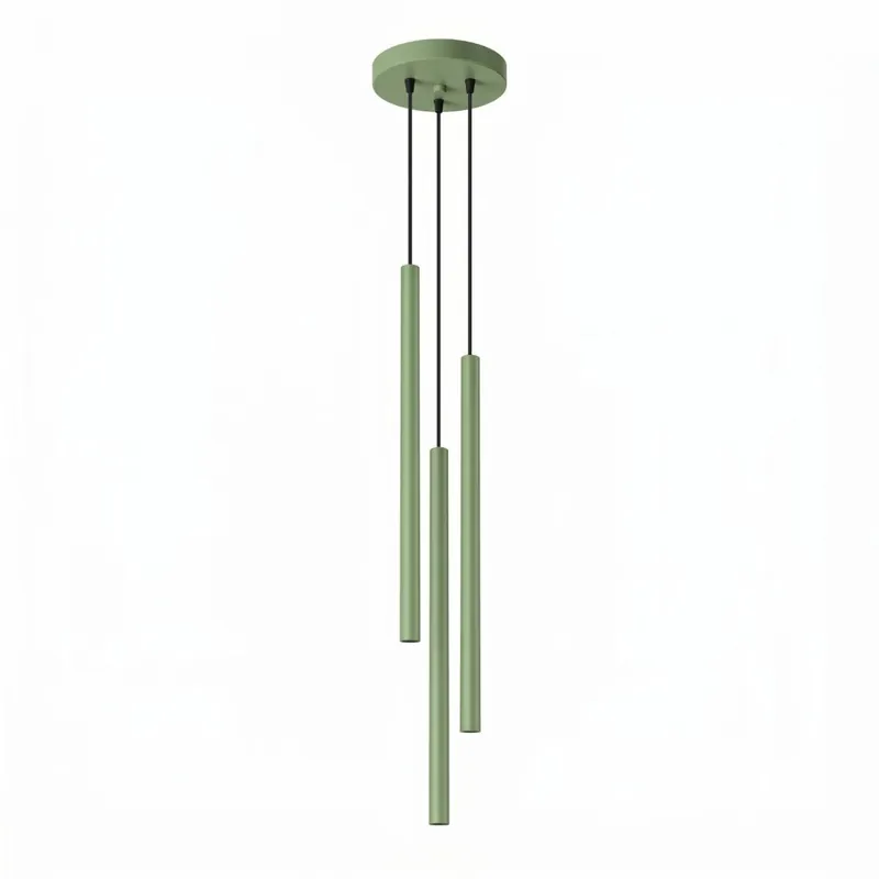 Pendelleuchte Stahl Salbei G9 Ø19,5 cm modern Expressversand