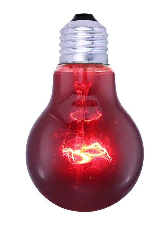 Preiswert LEUCHTMITTEL GLAS ROT, 1XE27