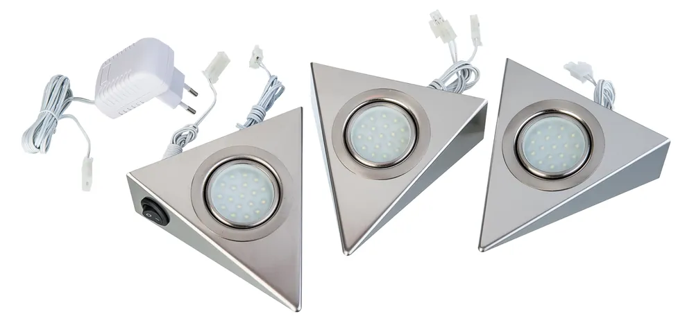 Top-Preis UNTERBAULEUCHTE METALL NICKEL MATT, 1XLED Unterbauleuchte