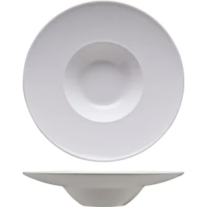 Gourmetteller tief breite Fahne 310 mm / 0,37 l weiß Specials Knallerangebot