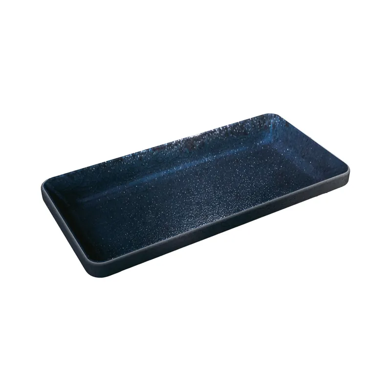 Neu Im Sortiment Schale flach eckig 180 x 90 mm / 0,18 l schwarz Nara schwarz