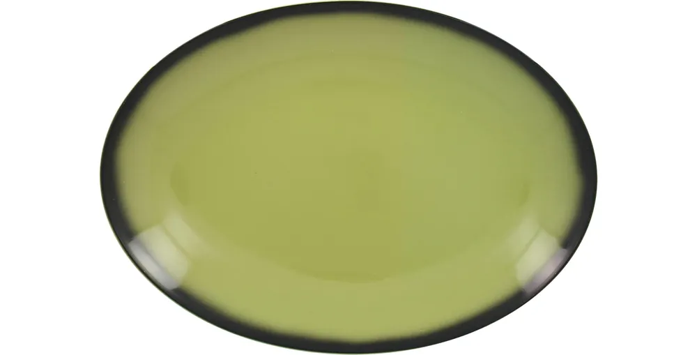 Angebot Platte oval 260 x 190 mm hellgrün Lea