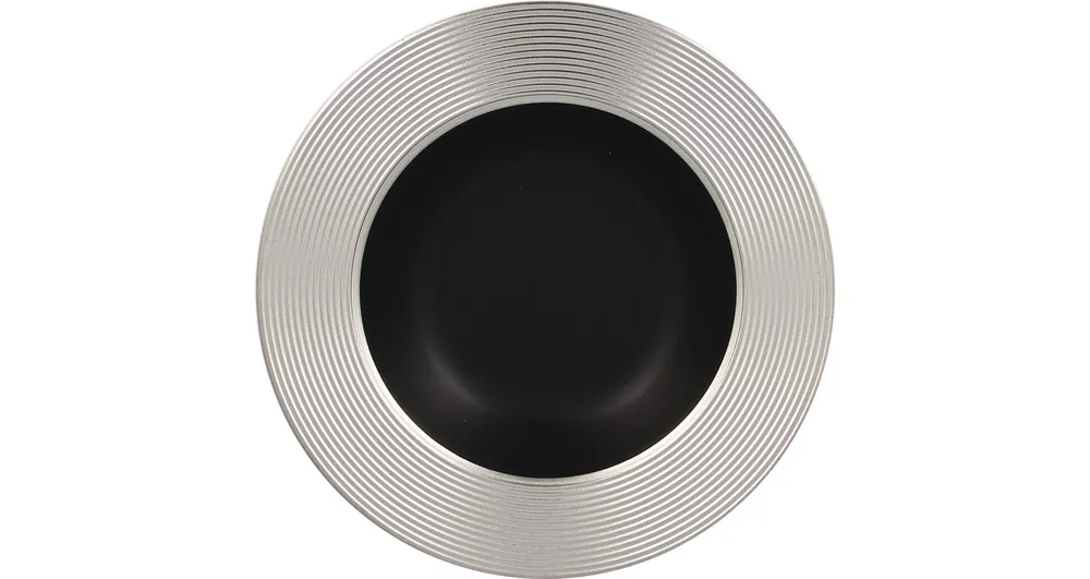 Aktuell Teller tief 230 mm schwarz / silver