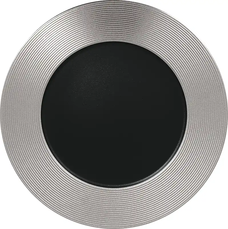 Angebot Teller flach 330 mm black-silver Metalfusion