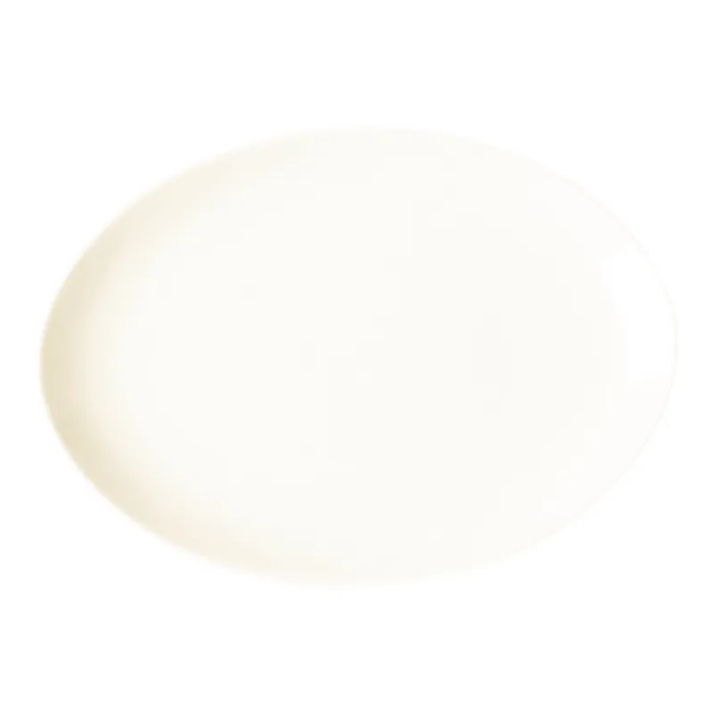 Platte oval 320 x 230 mm plain-white Nano Markenprodukt