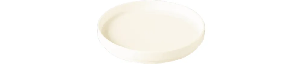 Teller flach ohne Rand 160 mm creme auch als Deckel für Schale NOBW16 Letzte Chance