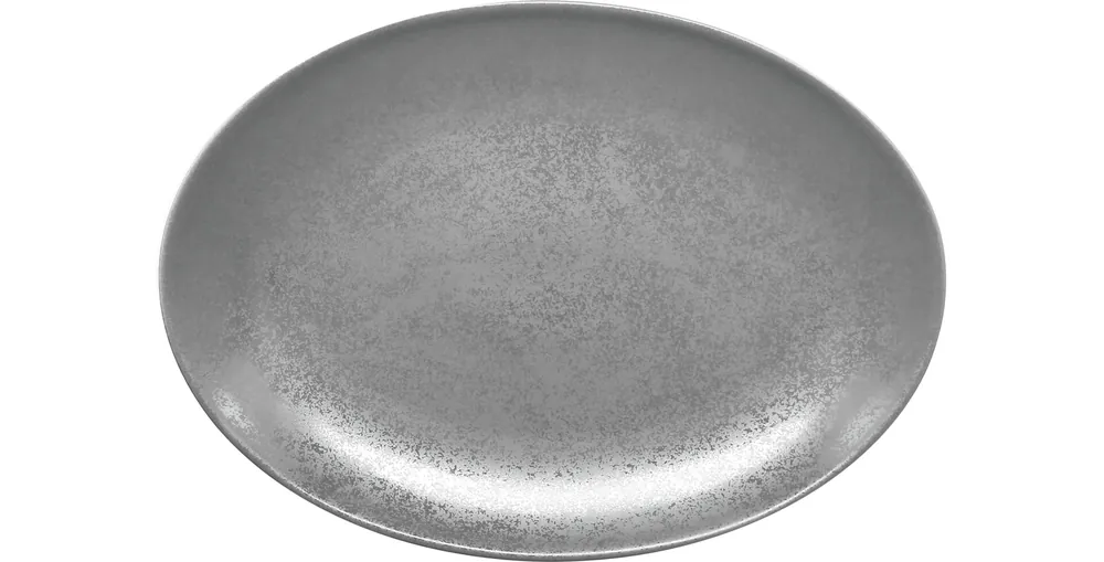 Neu Platte oval 320 x 230 mm grau