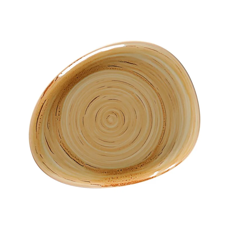 Teller flach organisch 279 x 224 mm garnet beige Spot Garnet Beige Sichere Zahlung