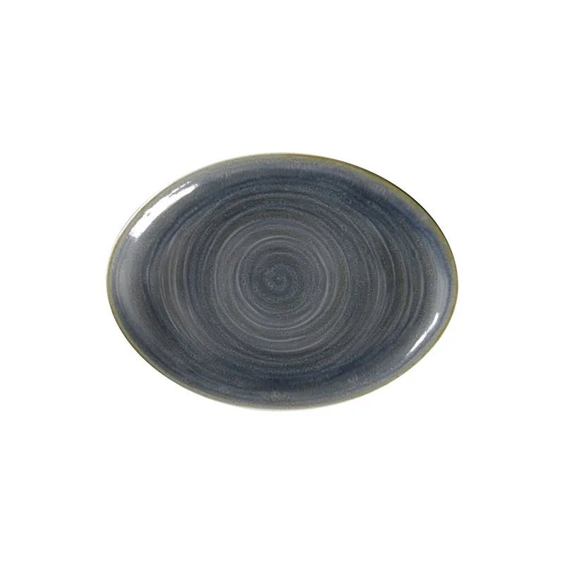 Markenware Platte oval 260 x 190 mm jade blue Spot Jade Blue