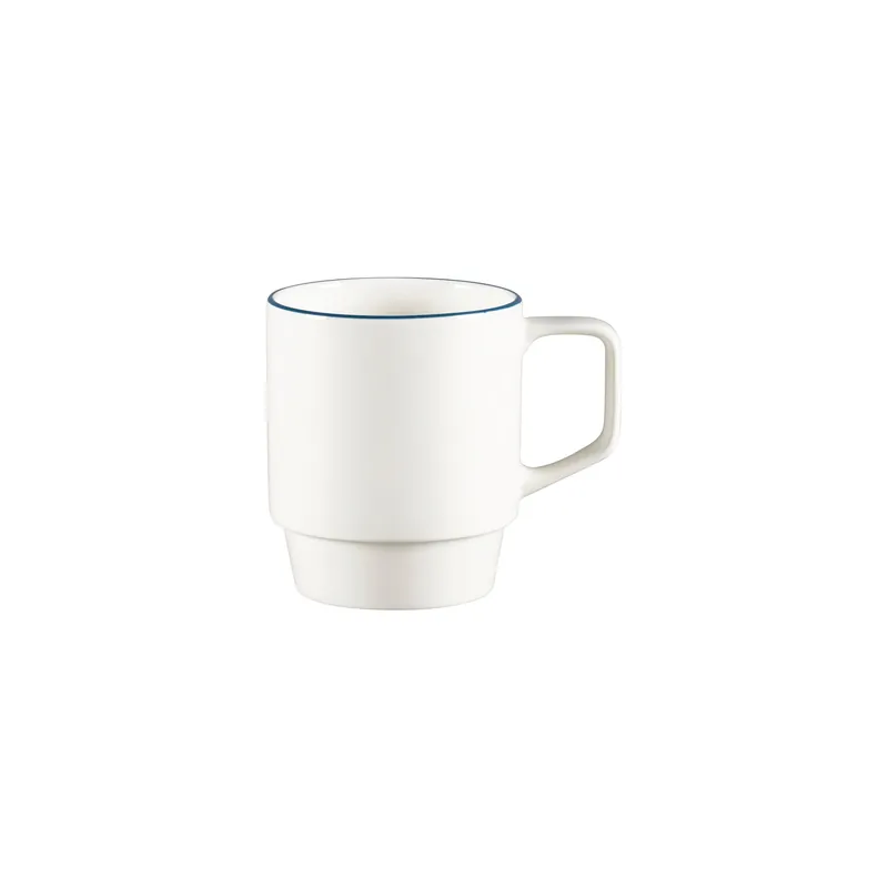 Geprüft Becher stapelbar 90 mm / 0,42 l blau Filet Sensate