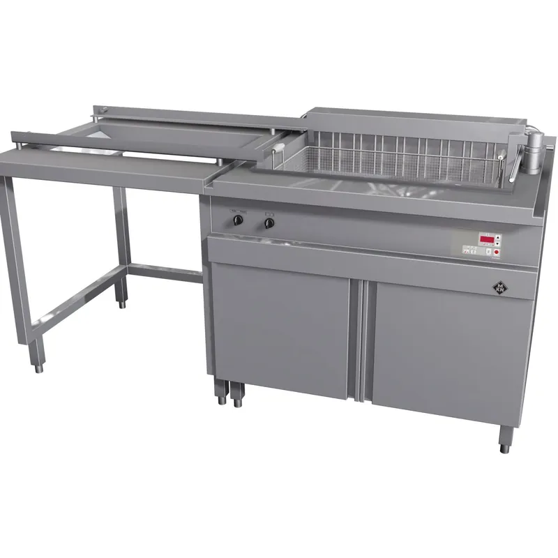 Elektro-Großfritteuse 1 x 115,00 l Köln + Hubmotor rechts + Entladesystem links Highlight