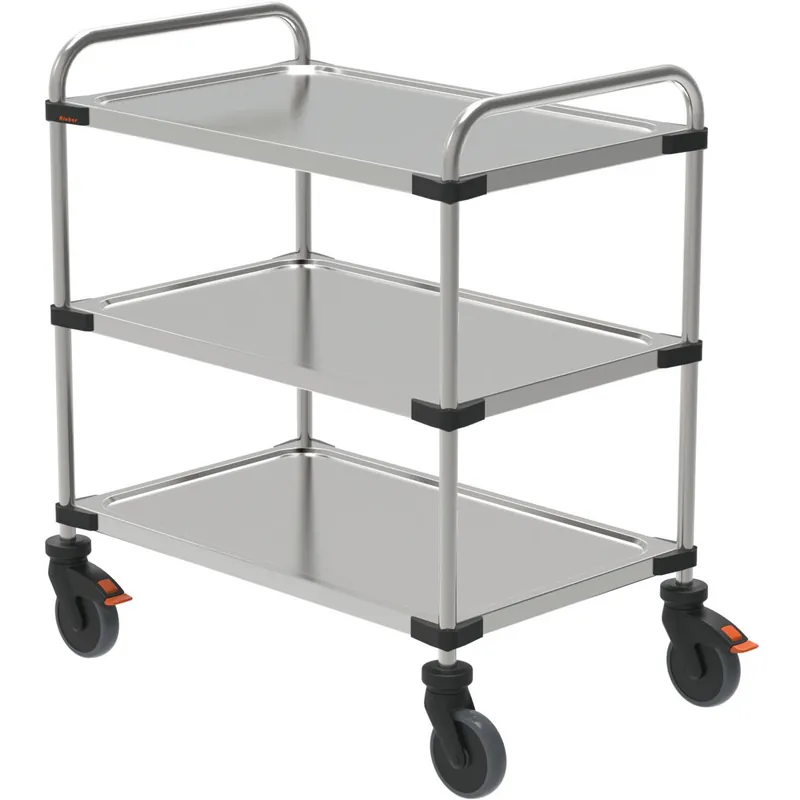Servierwagen 3 Borden 800 x 500 mm / Tragkraft 150 kg / 870 x 570 x 950 mm Jetzt Kaufen